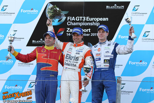 Knap op podium